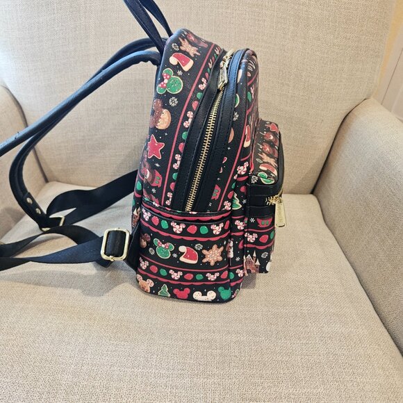 Disney Parks Christmas Snacks Loungefly Backpack - Picture 5 of 8